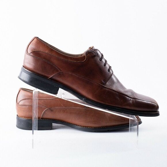 Florsheim Mens Brown Leather Oxford Dress Shoes Sz main image 8